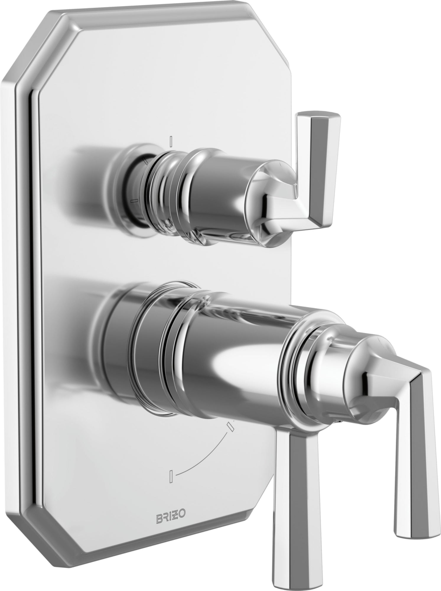 THERM W/INT 3F DIV TRIM - WITH LEVER