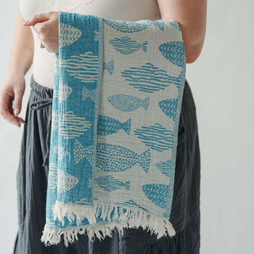 Saltwater Fish Hand Towel