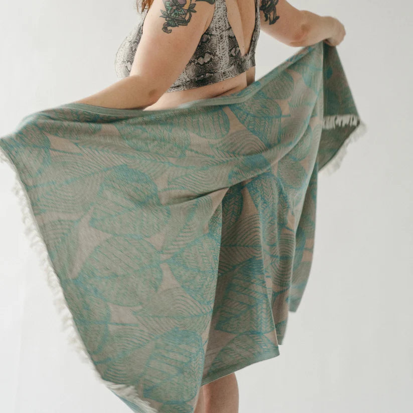 Leaf Appliqué Towel