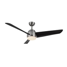 Load image into Gallery viewer, Thalia 54-in Brushed Nickel/Matte Black LED Ceiling Fan
