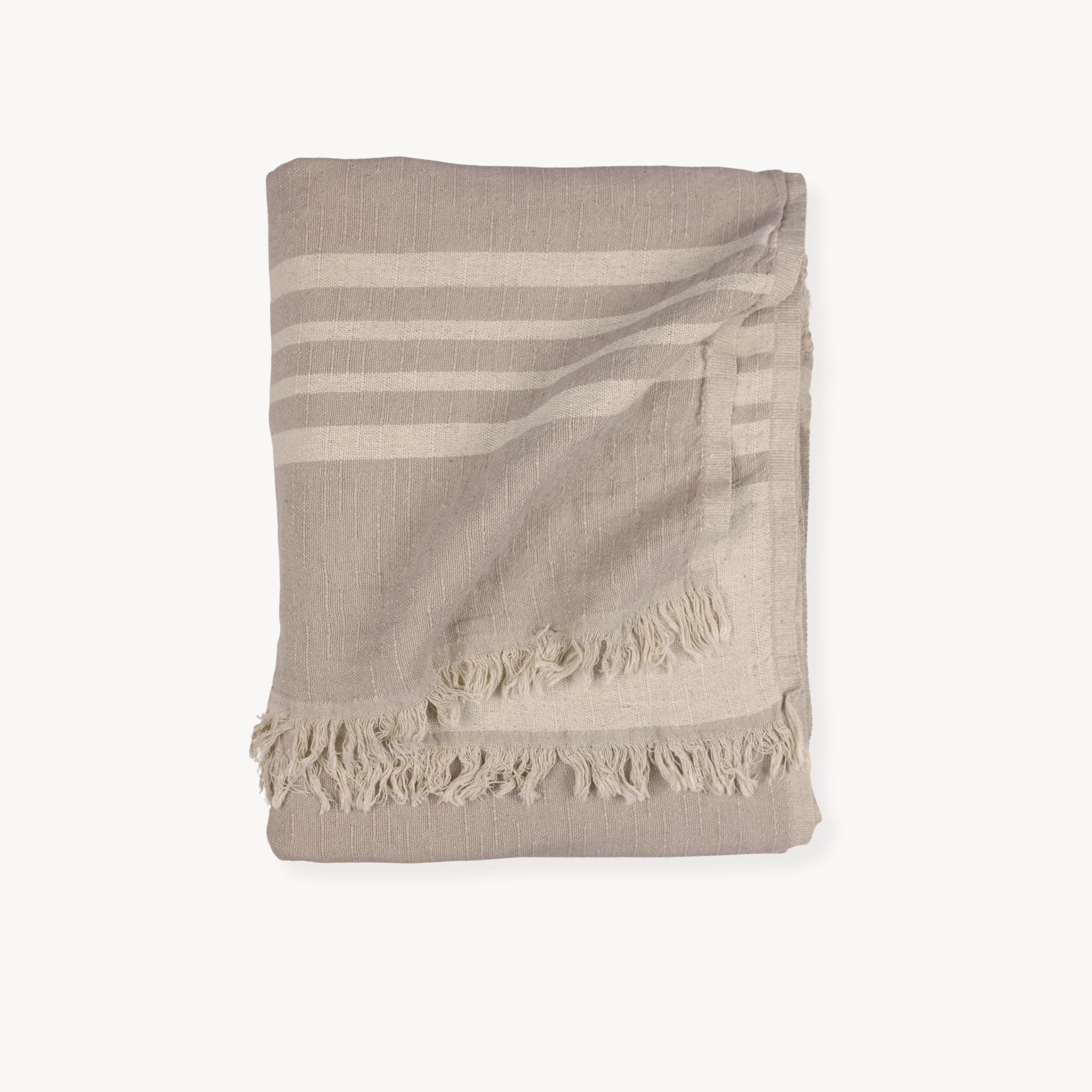 Throw - West Coast Linen Sandstone by Pokoloko