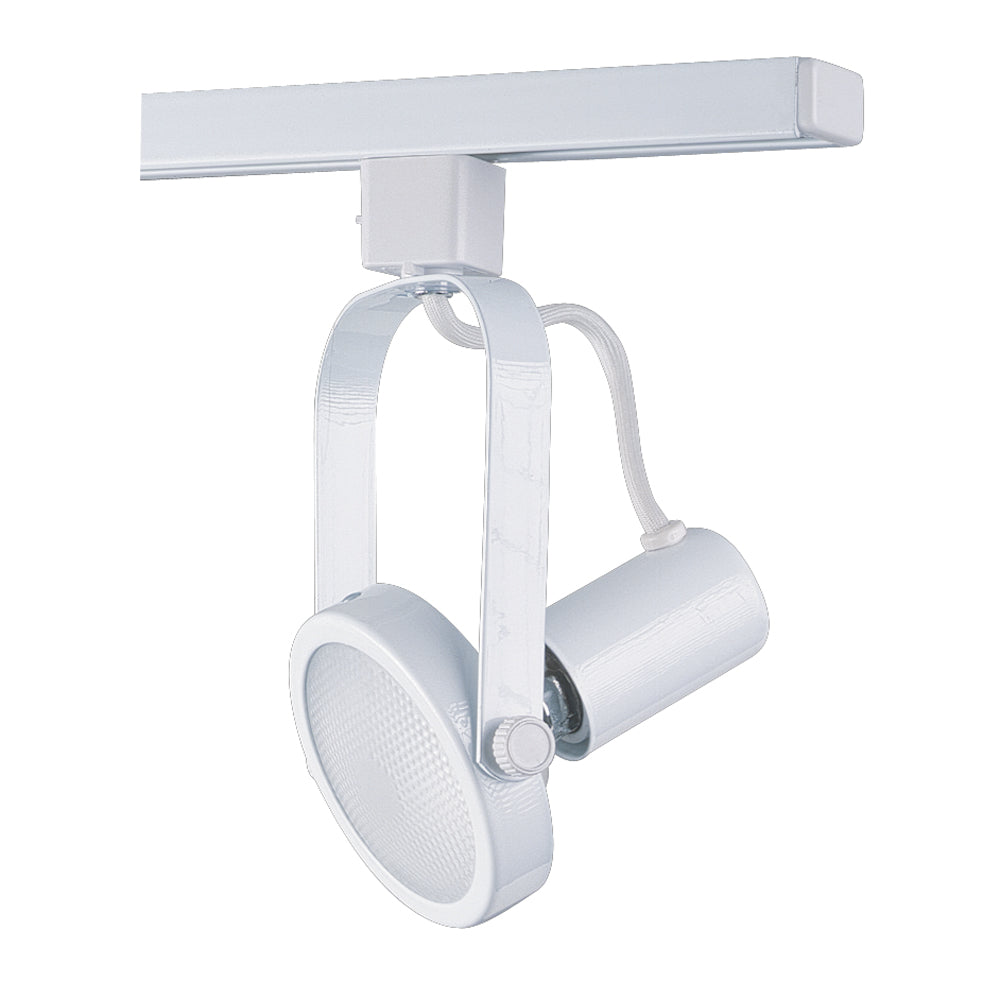 Line Voltage Gimbal track cylinder in a Black finish for use with Par 30 Lamps - WH