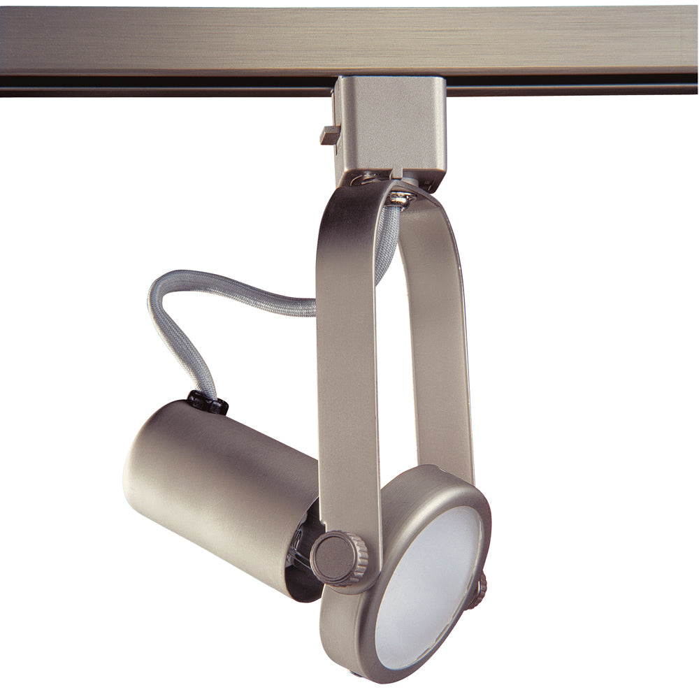 Line Voltage Gimbal track cylinder in a Black finish for use with Par 20 Lamps - BST