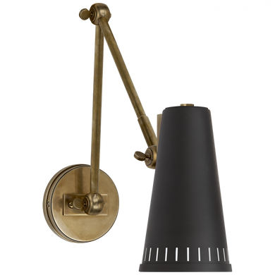 Antonio Adjustable Two Arm Wall Lamp