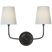 Load image into Gallery viewer, Vendome 16" Cordless Double Sconce
