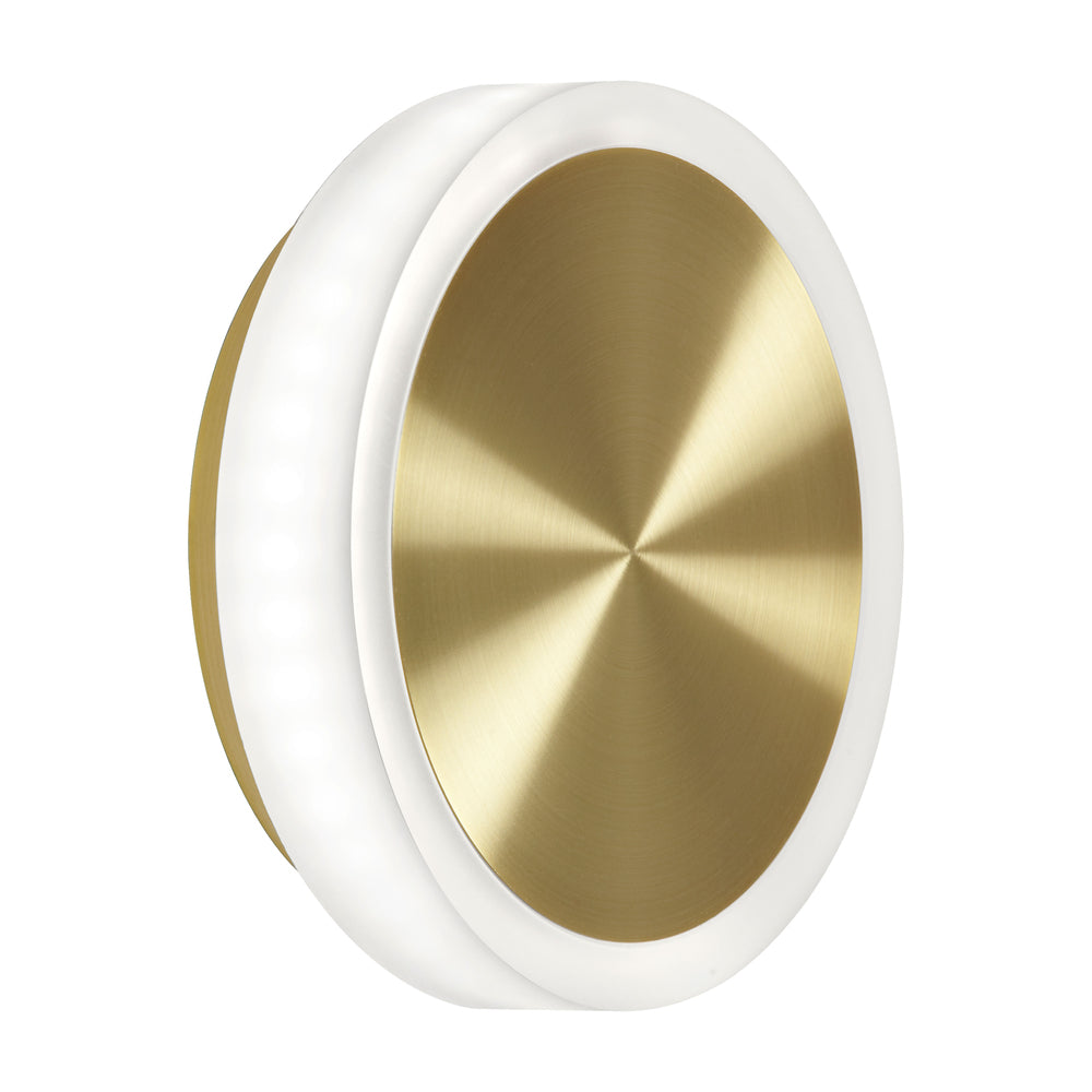 12W Wall Sconce, AGB w/ FR Acrylic Diffuser