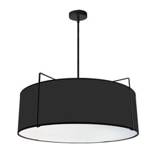 Load image into Gallery viewer, 4LT Drum Pendant BK Shade w/790Diff

