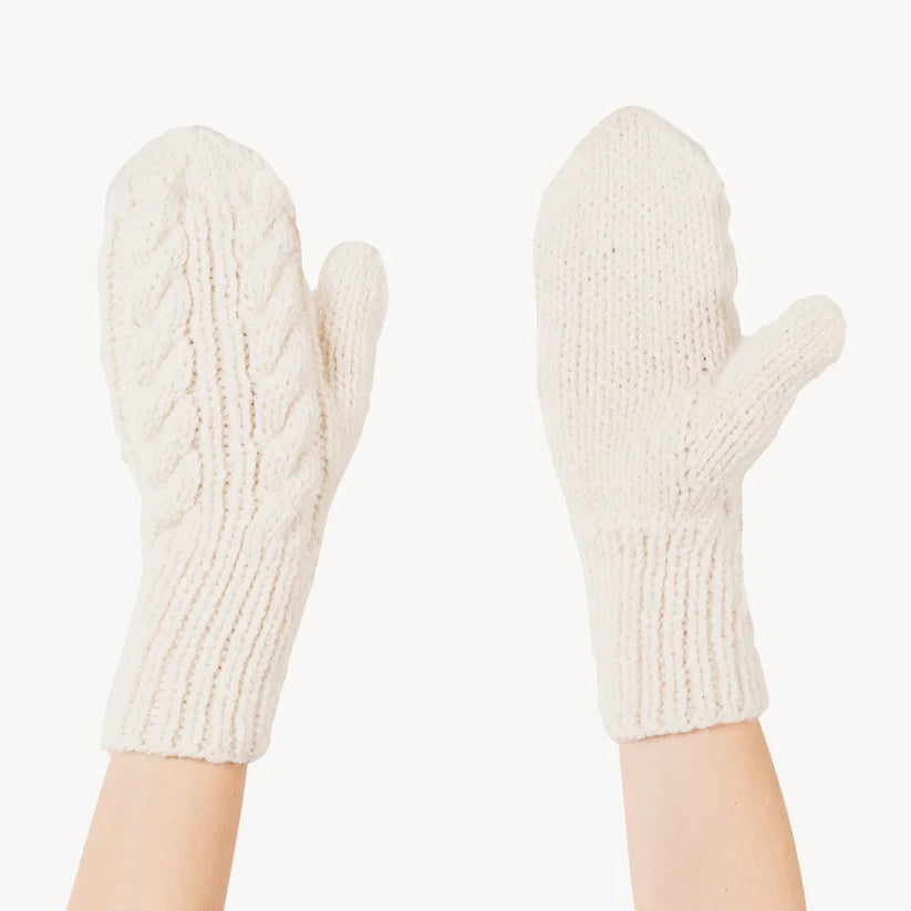 Hand-Knit Alpaca Mittens