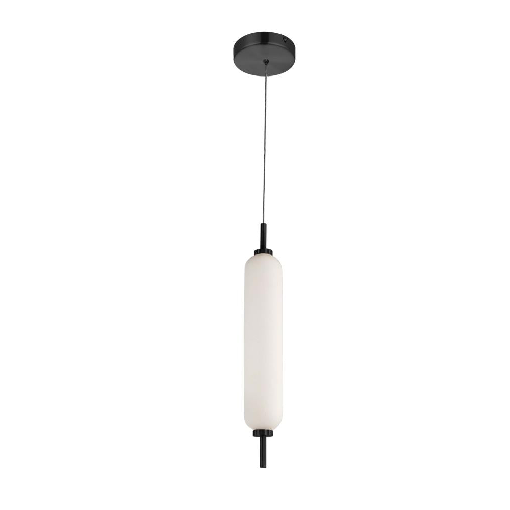 10W Pendant, MB w/ WH Opal Glass
