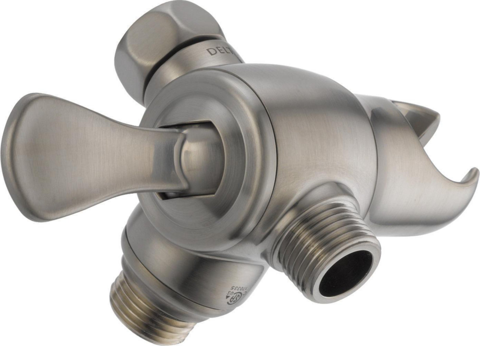 ALL-BRASS 3-WAY SHR ARM DIVERTER/MOUNT WITH LEVER CONTROL