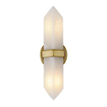 Load image into Gallery viewer, Valencia 15-in Vintage Brass/Alabaster 2 Lights Wall/Vanity
