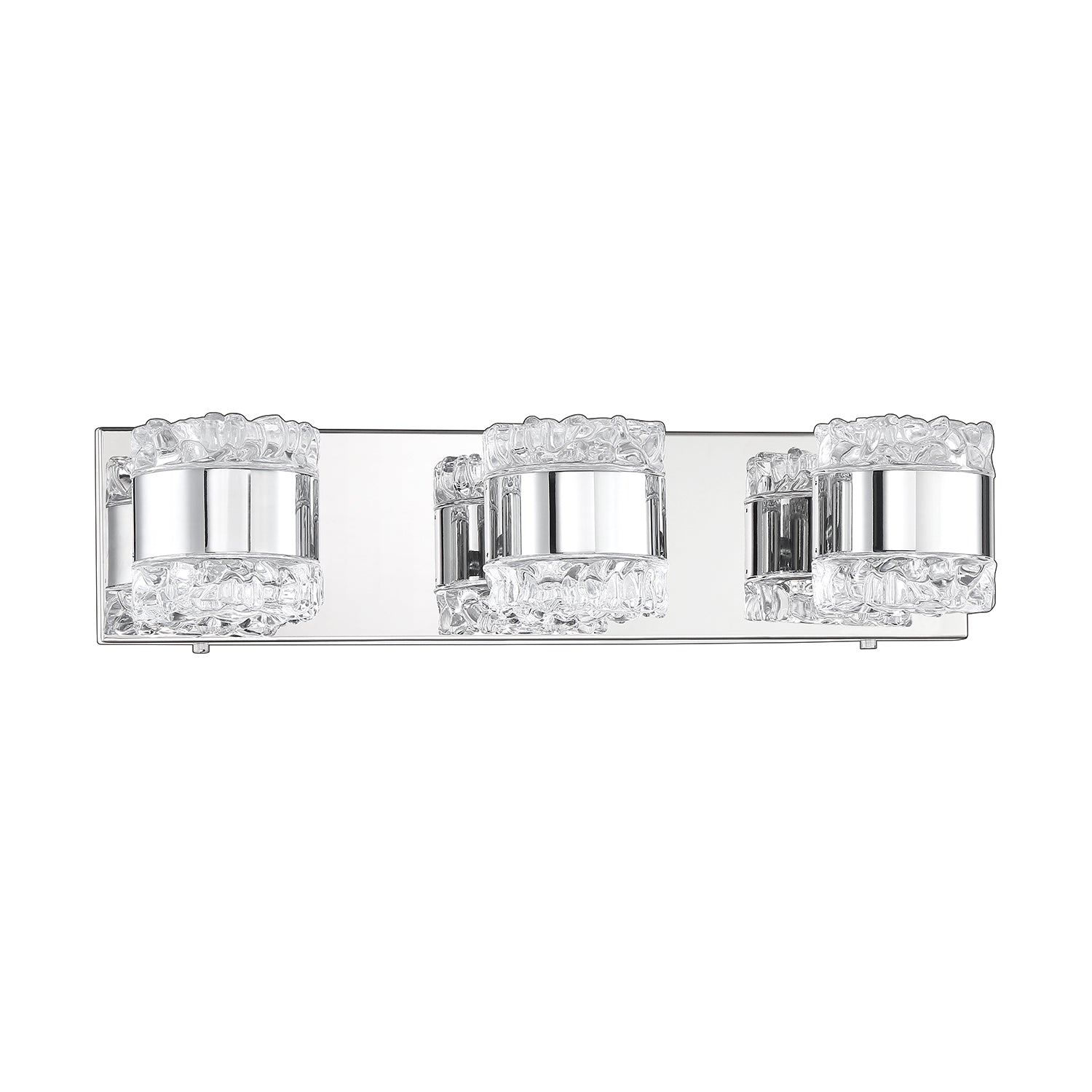 BAZIL 3-Light Chrome Vanity Light - 3L-CH