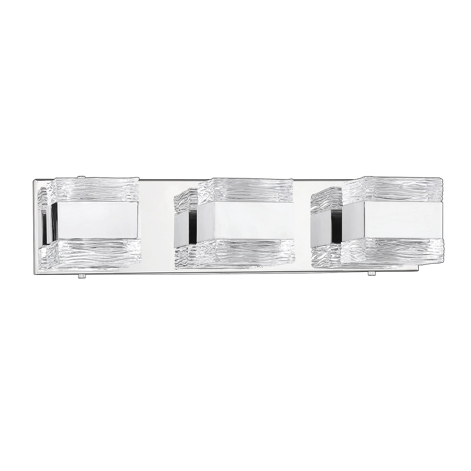 CUBIX 3-Light Chrome Vanity Light - 3L-CH