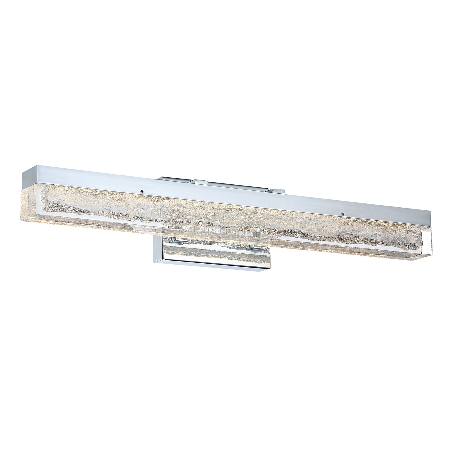 ICE AGE 24 in. Black LED Vanity - Chrome