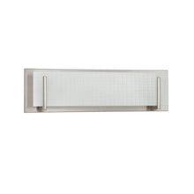 Load image into Gallery viewer, Aurora 1-Light Chrome Vanity Light with Linen Glass - Satin Nickel

