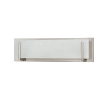 Load image into Gallery viewer, Aurora 1-Light Chrome Vanity Light with Linen Glass - Satin Nickel
