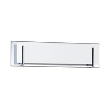 Load image into Gallery viewer, Aurora 4-Light Chrome Vanity Light with White Glass - Chrome
