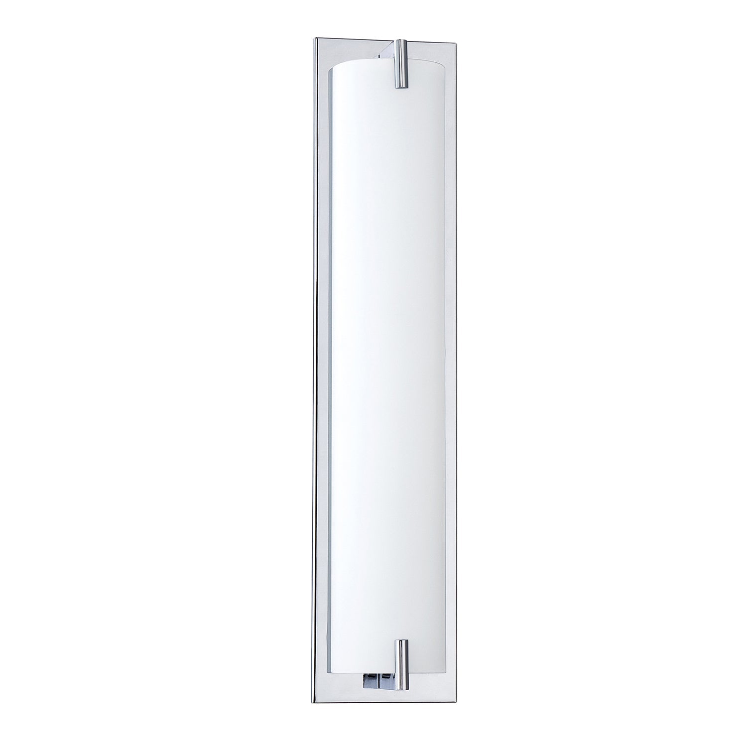 PARAMOUNT 4-Light Chrome Vanity Light with White Glass - 4L-CH