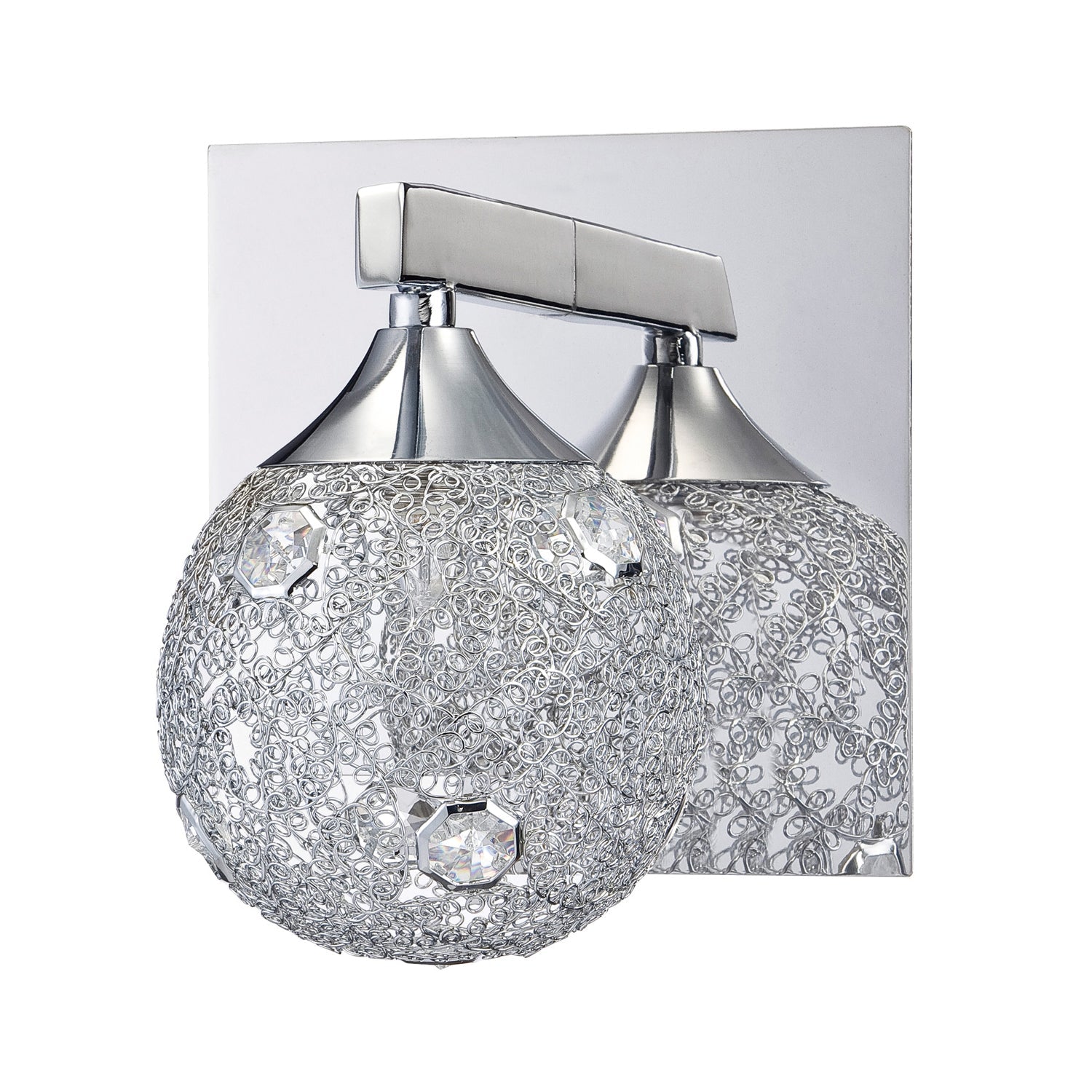 SOLARO 1-Light Chrome Vanity Light - 1L-CH