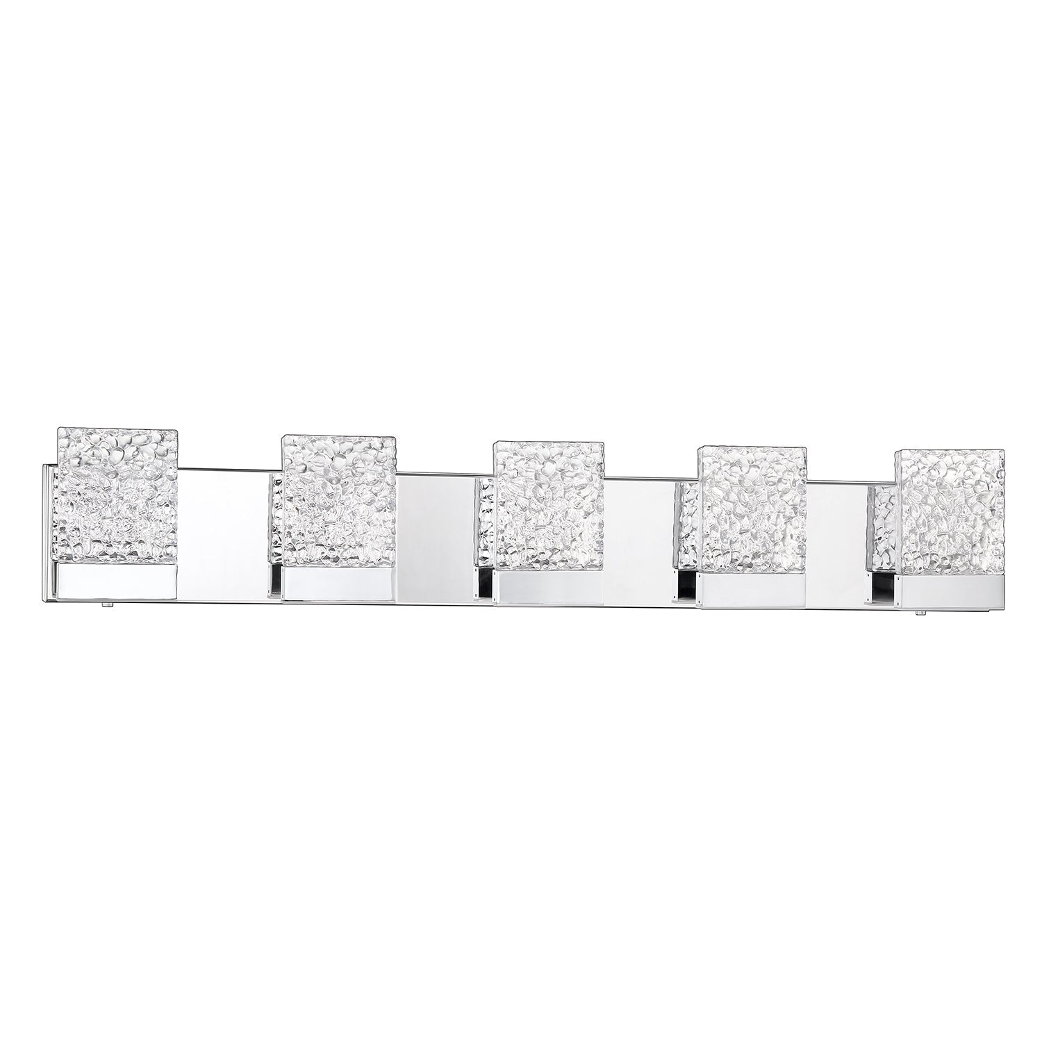 ASTRON 5-Light-LED Chrome Vanity Light with Glass style #1 - 1CH