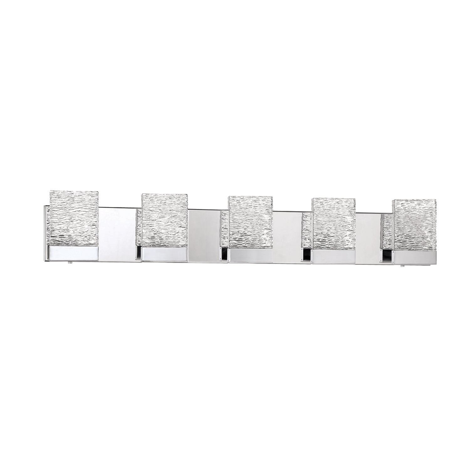 ASTRON 5-Light-LED Chrome Vanity Light with Glass style #1 - 3CH