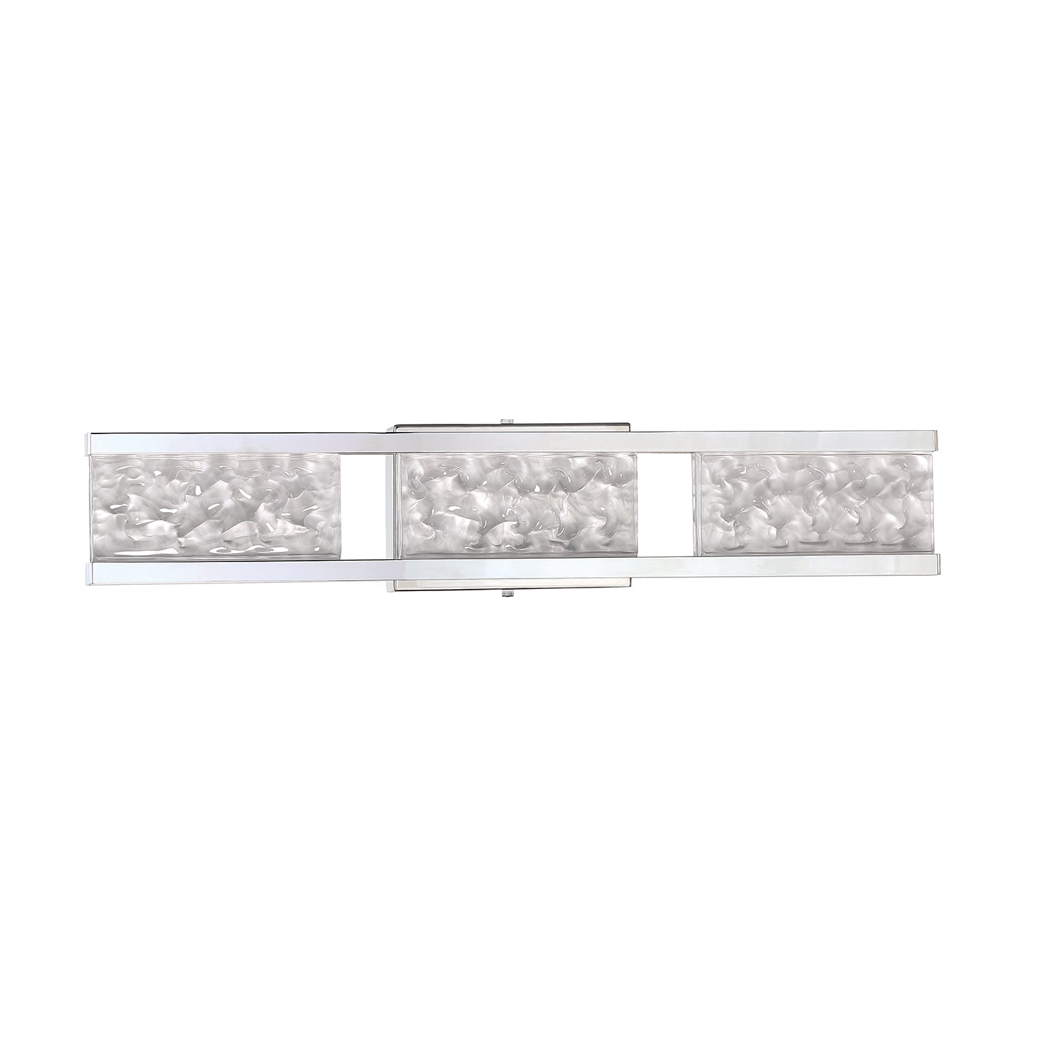 CALLAVIO 3-Light-LED Chrome Vanity Light with Glass style #2 - 6CH