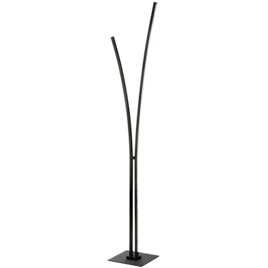 30W Floor Lamp, MB w/ WH Acrylic Diffuser