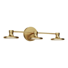 Load image into Gallery viewer, Issa 21-in Brushed Gold LED Vanity Light
