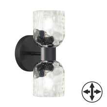 Load image into Gallery viewer, 2LT Wall Sconce, MB w/ CLR Water Glass
