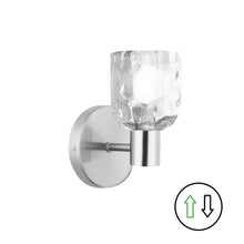 Load image into Gallery viewer, 1LT Wall Sconce, PC w/ CLR Water Glass
