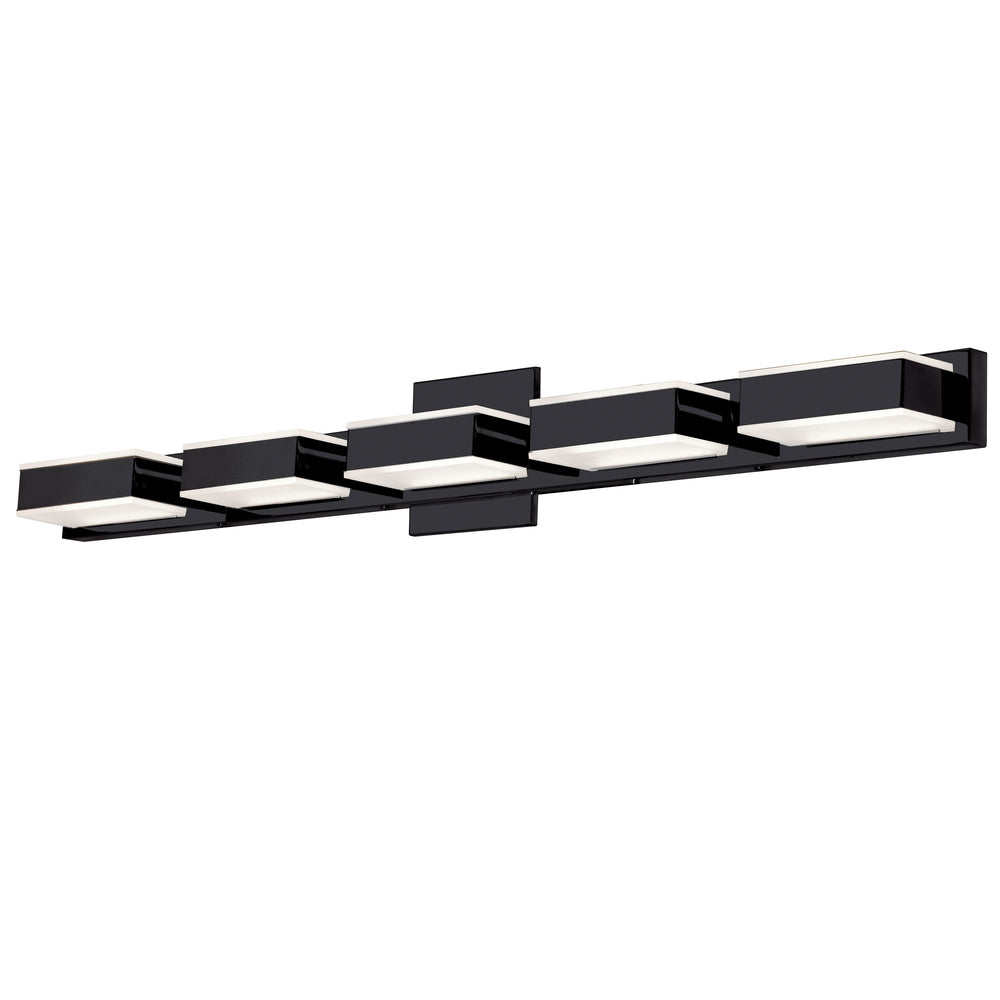 25W Wall Vanity, Matte Black Finish