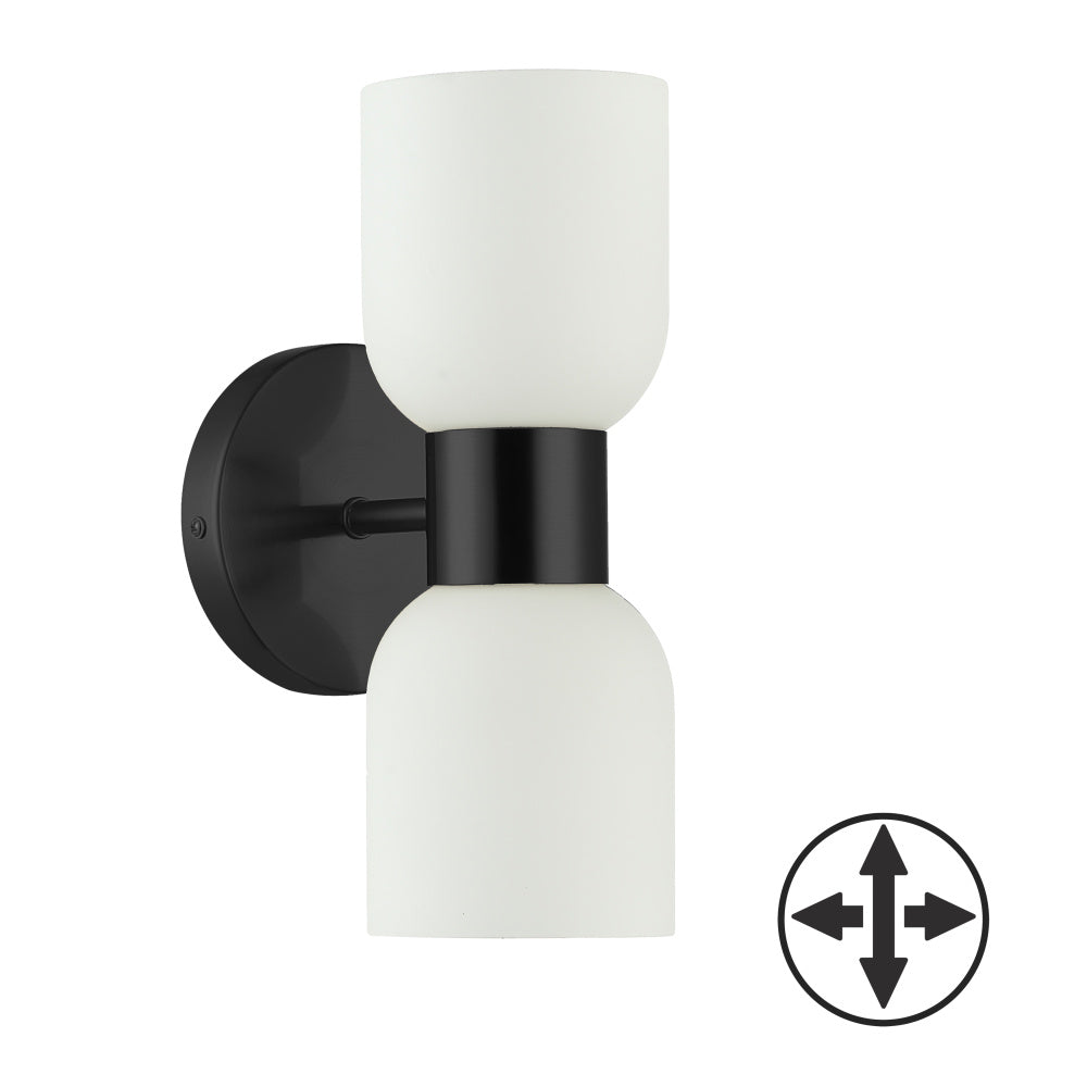 2LT Wall Sconce, MB w/ Opal Glass