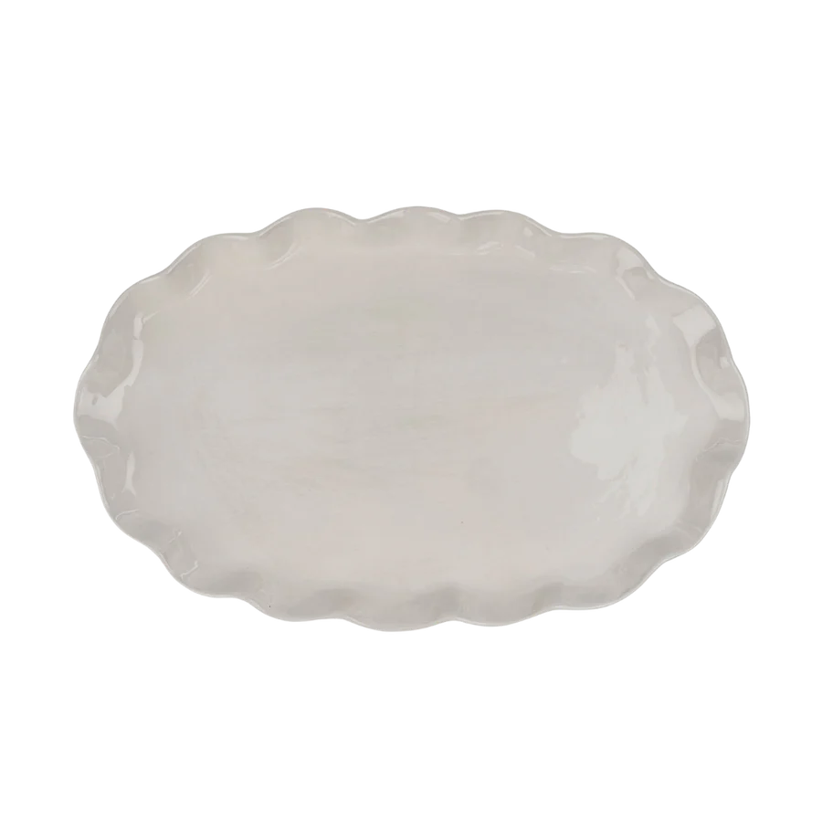 Calypso Scalloped Platter L