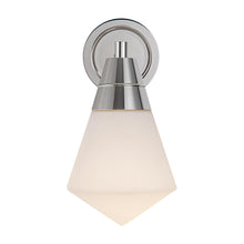 Load image into Gallery viewer, Willard 6-in Polished Nickel/Opal Matte Glass 1 Light Wall/Vanity
