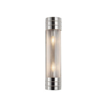 Load image into Gallery viewer, Willard 18-in Polished Nickel/Prismatic Glass 2 Lights Wall/Vanity
