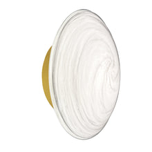 Load image into Gallery viewer, 5W Wall Sconce, AGB w/ Swirl Glass
