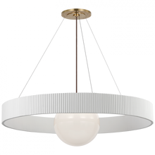 Load image into Gallery viewer, Arena 42&quot; Ring and Globe Chandelier
