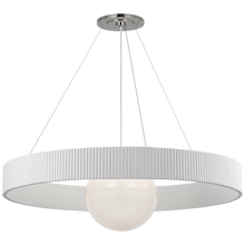 Load image into Gallery viewer, Arena 53&quot; Ring and Globe Chandelier
