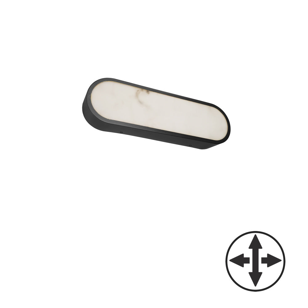 20W Wall Sconce, MB w/ Alabaster Diffuser