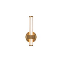 Load image into Gallery viewer, Elsie 12-in Brushed Gold LED Wall/Vanity Light
