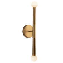 Load image into Gallery viewer, Arden 23-in Brushed Gold/Opal Glass LED Wall/Vanity Light
