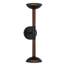 Load image into Gallery viewer, Arden 23-in Matte Black/Opal Glass LED Wall/Vanity Light
