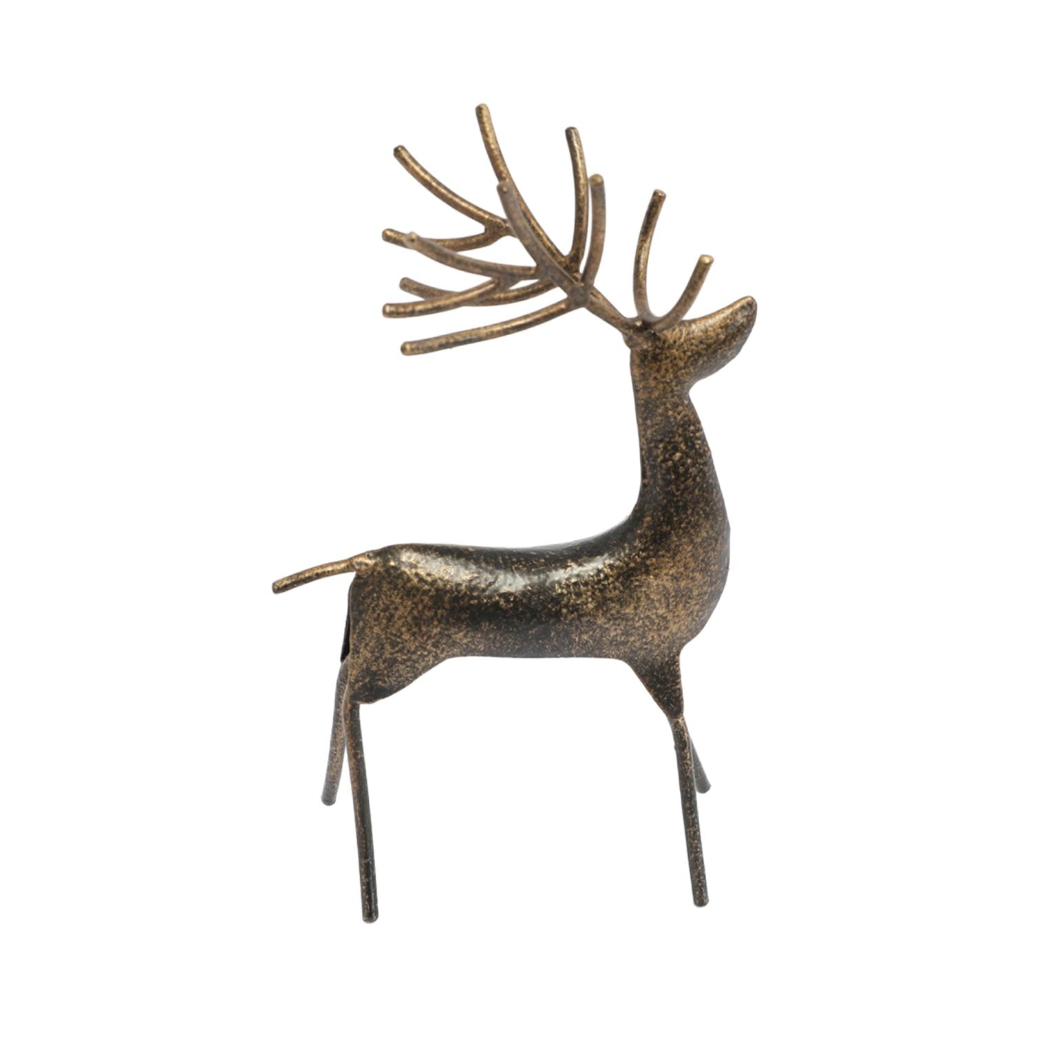 Reindeer Metal Antique Gold (2 Sizes)