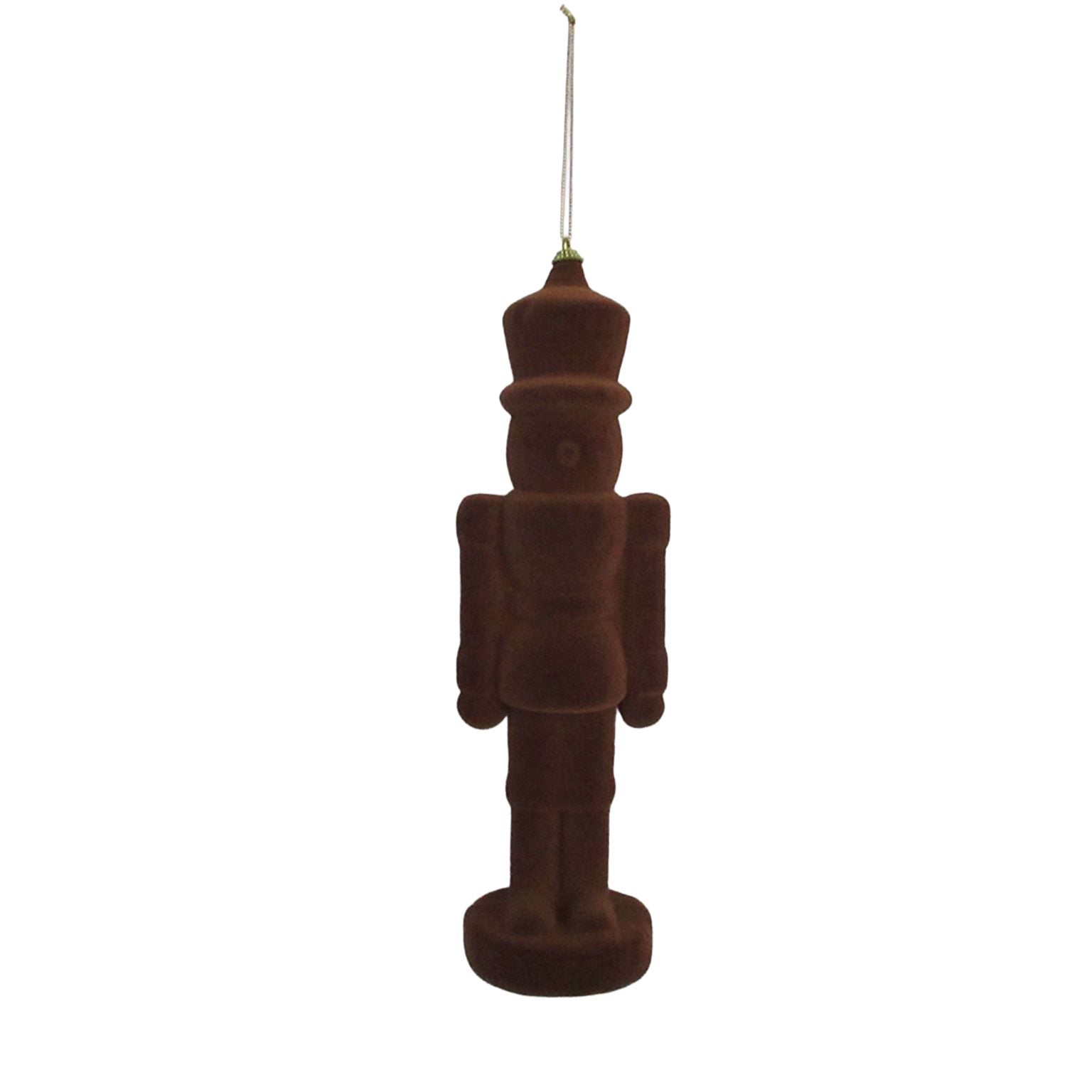 Nutcracker Ornaments Flocked 205MM/8″ Light Brown (2 sizes)