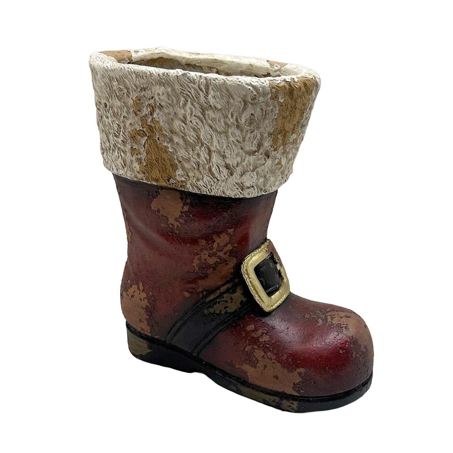 Santa Boot Pot Decor 12"X14"