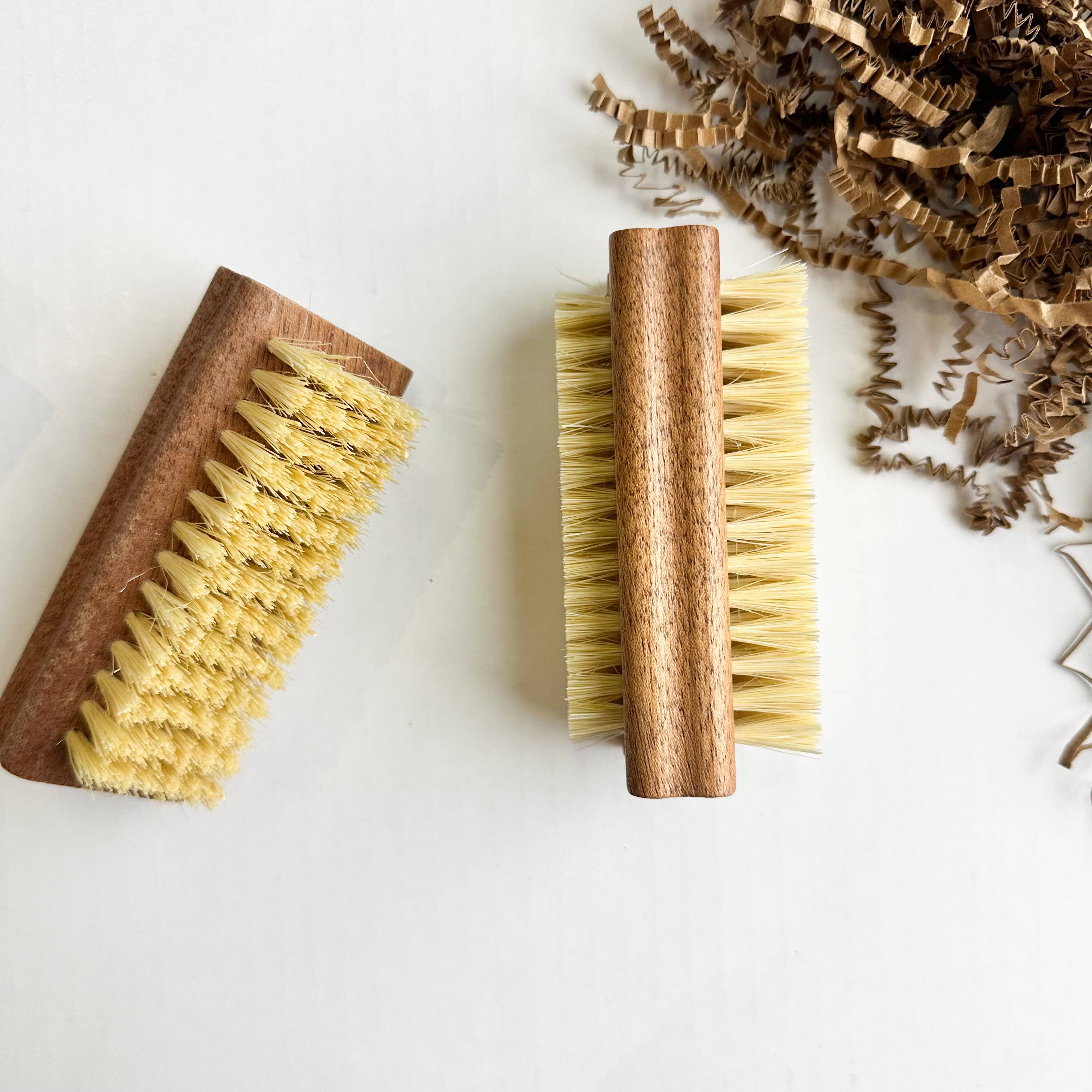 Wooden Nail Brush with Natural Bristles