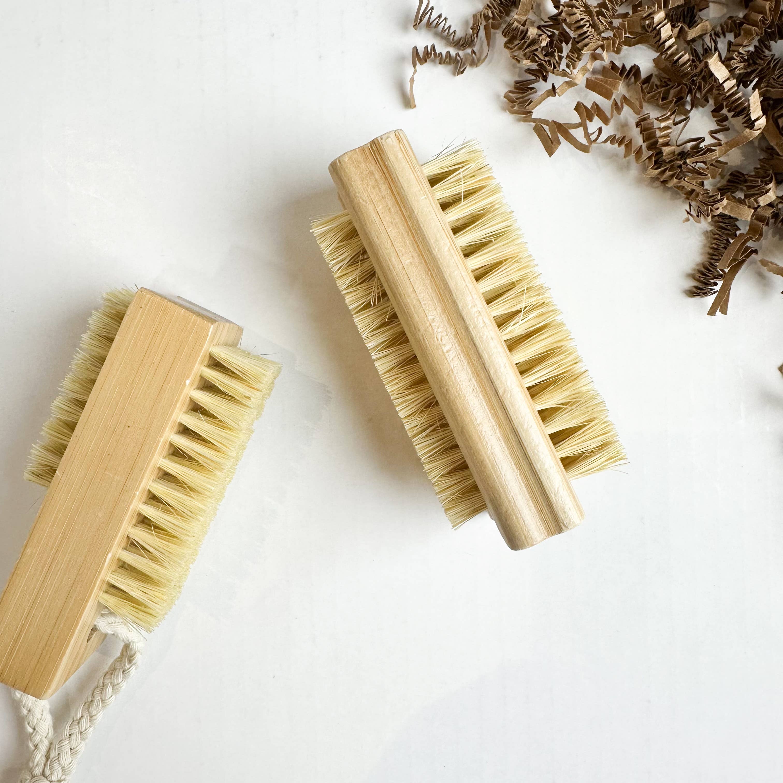 Wooden Nail Brush with Natural Bristles
