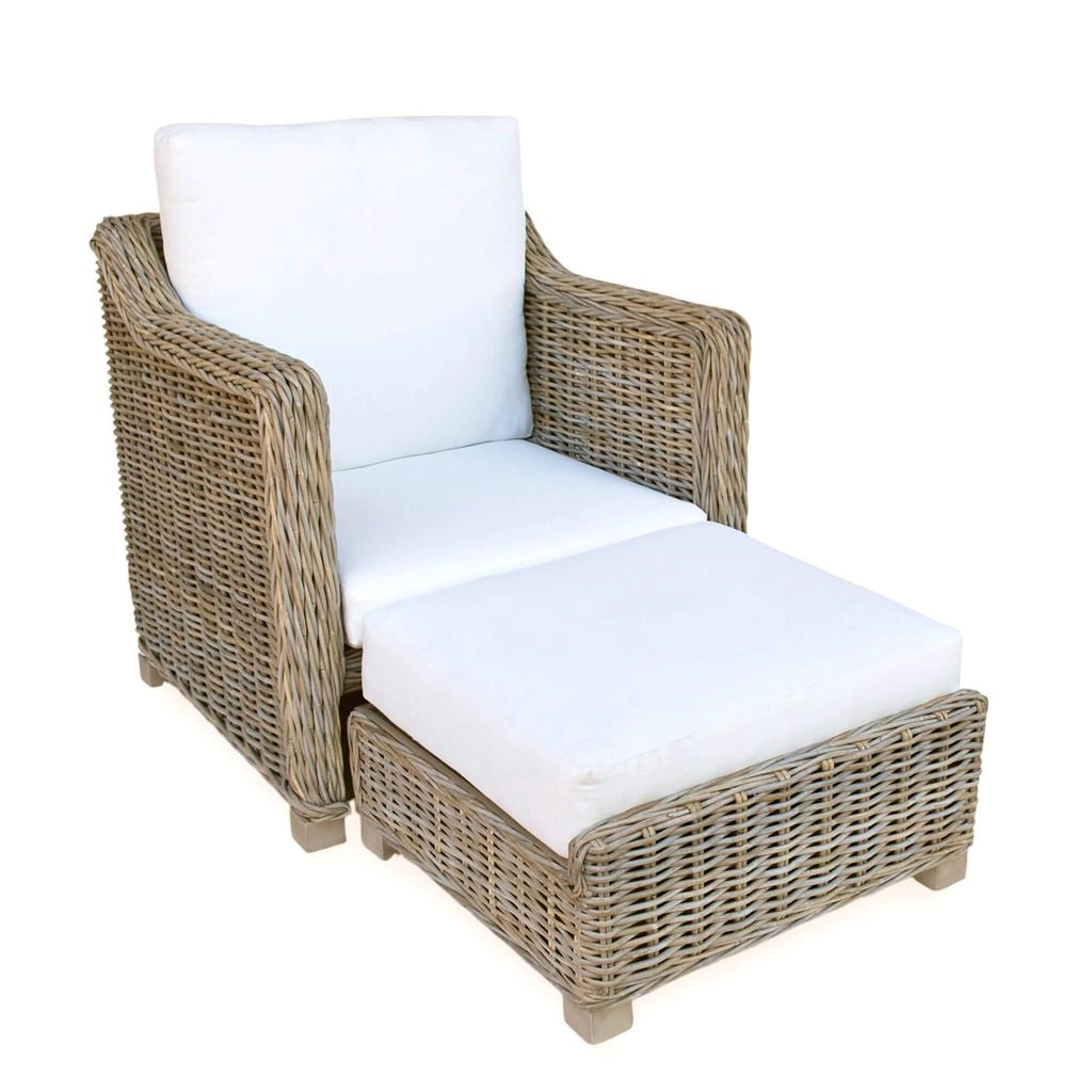 Kubu/Citra Rattan Chair with Ottaman