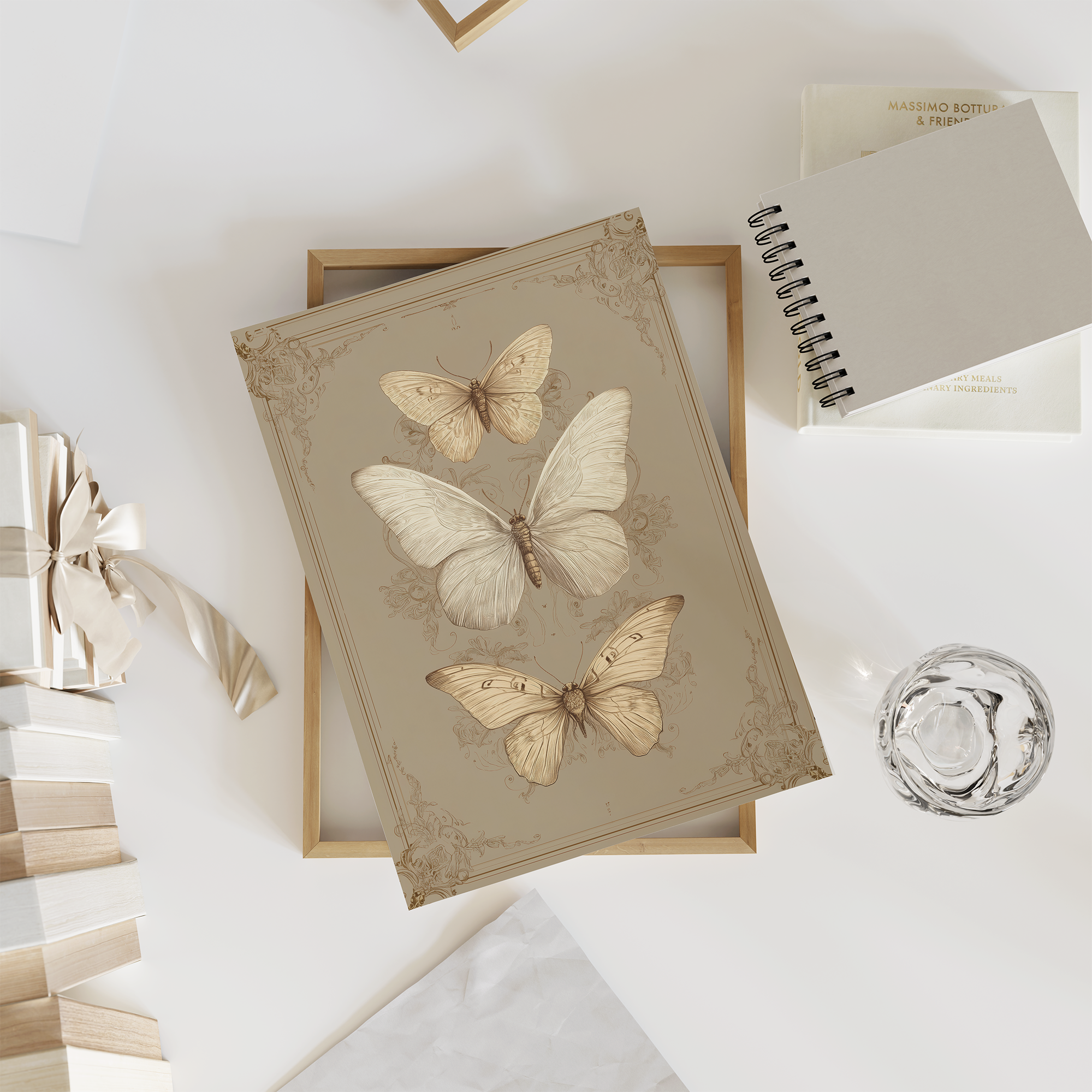 Vintage Butterflies Art Print