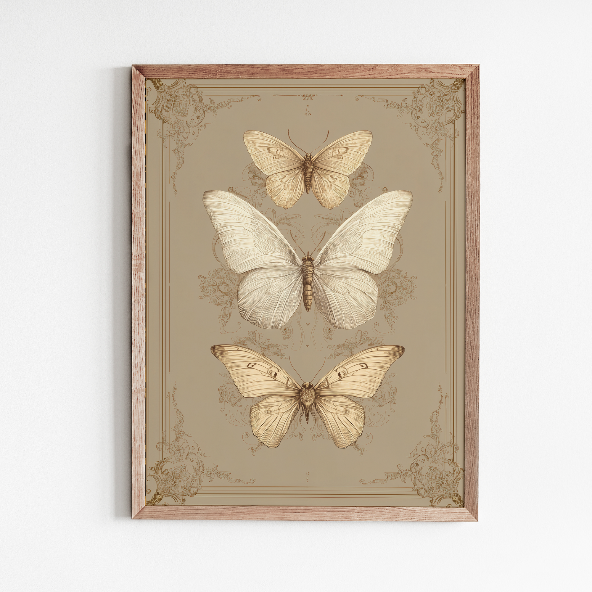 Vintage Butterflies Art Print